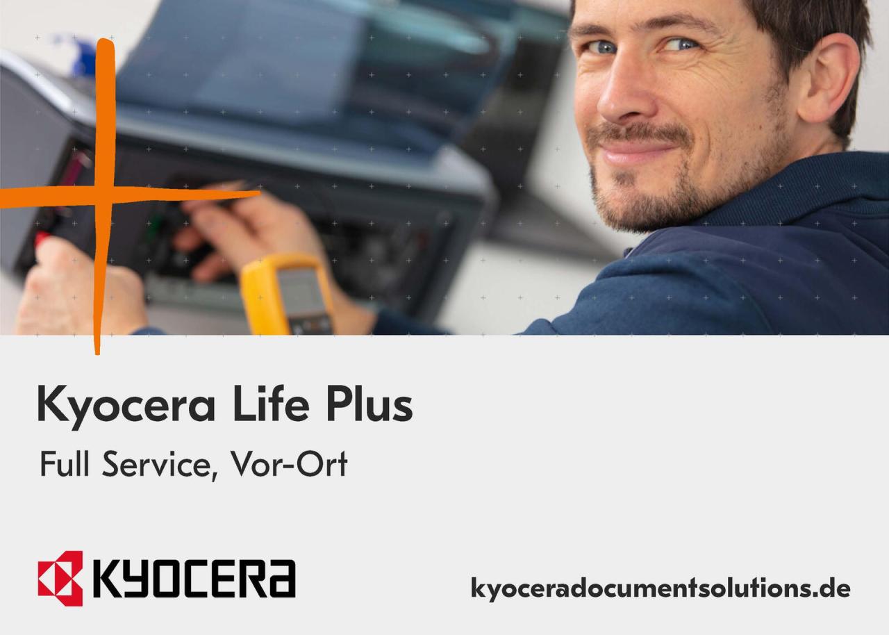 Kyocera Plus 3 Jahre Garantieerweiterung Gruppe 24