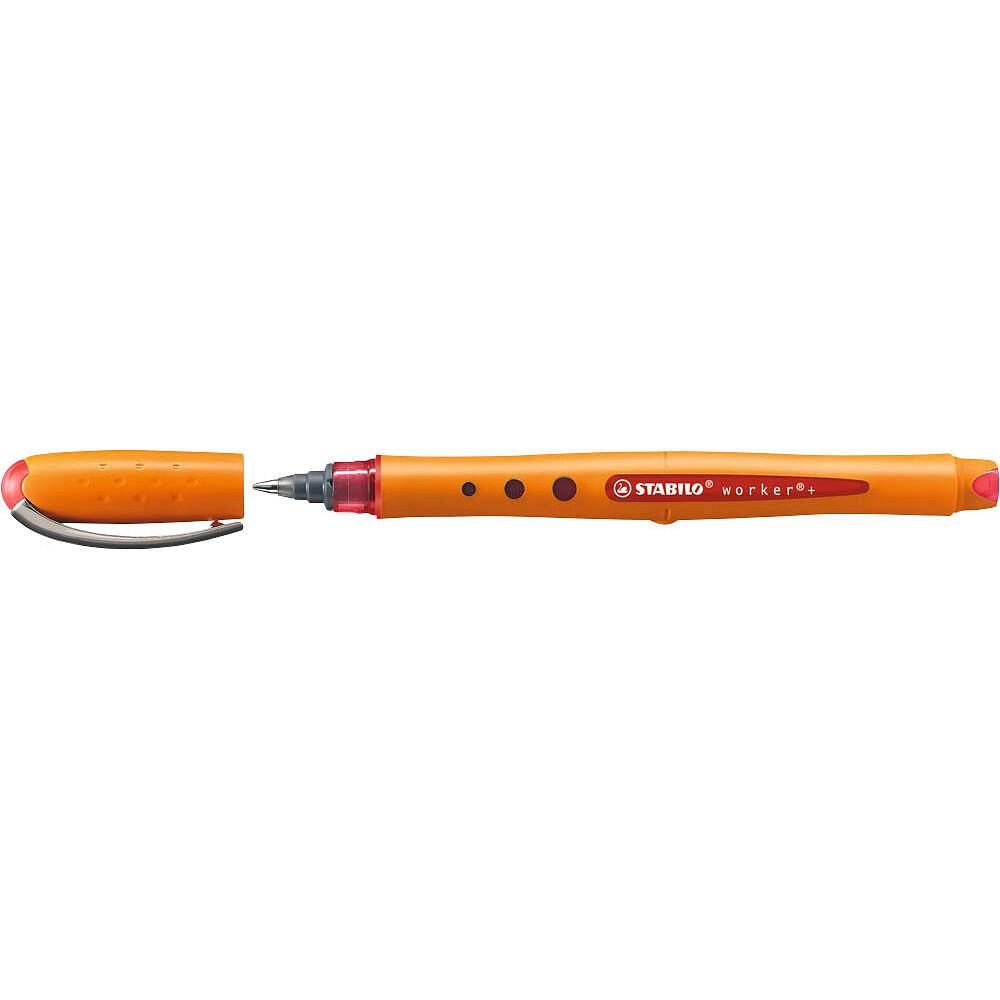 STABILO worker®+ Tintenroller orange 0,5 mm - rot