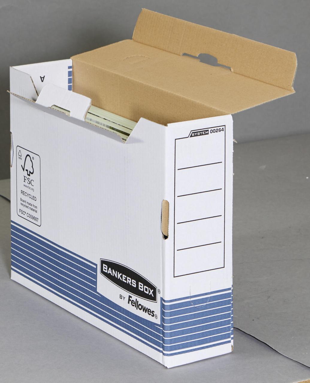 Bankers Box Archivboxen Bankers Box 10xablageb. Bu 8cm für Ordner 8,0 x 26,5 x 32,7 cm