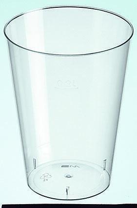 STARPAK Einweg-Trinkbecher 7.9 cm x 7.9 cm 0,3 l glasklar