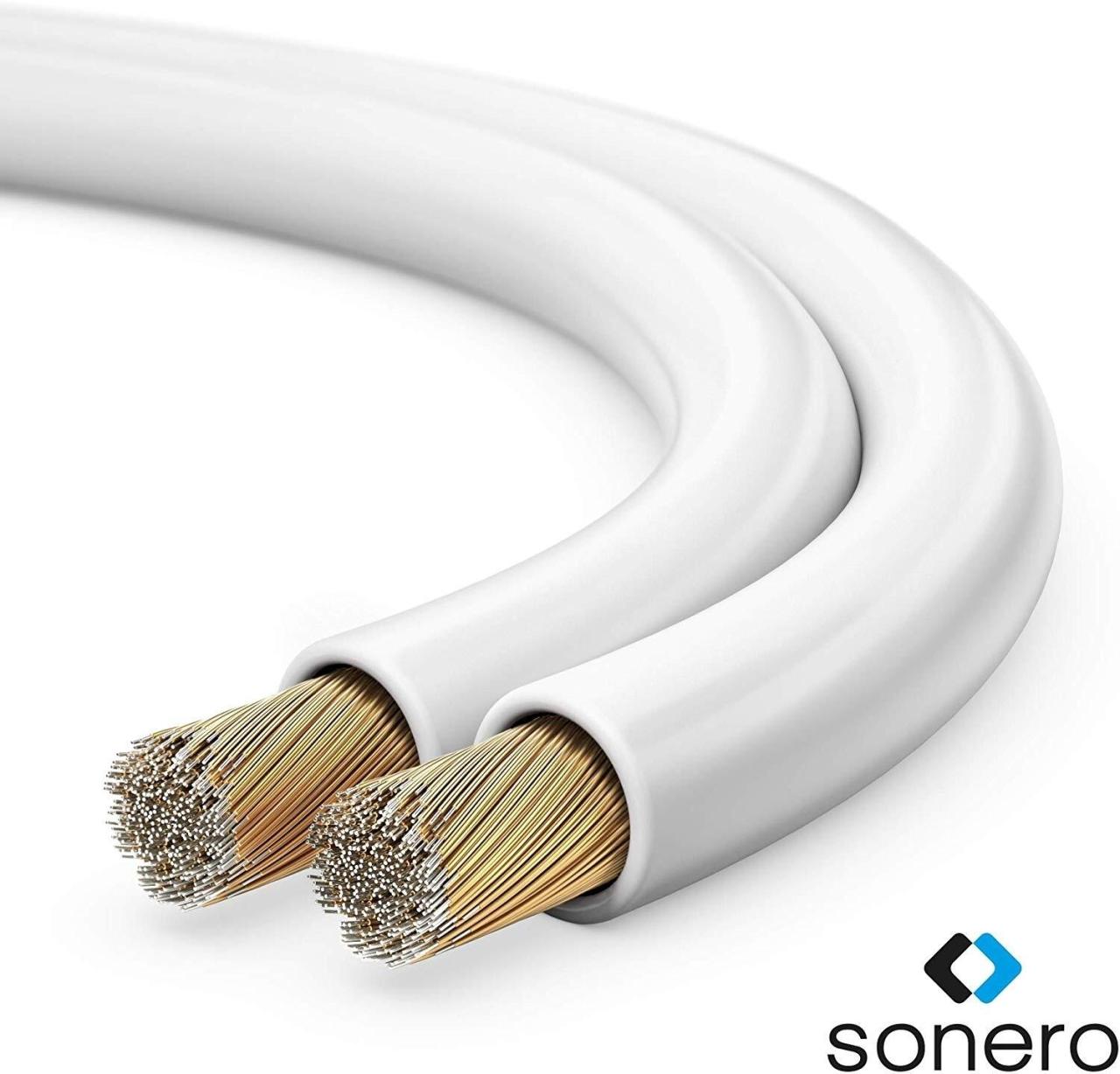 4251364722671 - 0 sonero Lautsprecherkabel 2x15mm² CCA 200m weiß 4251364722671 - 0 sonero Lautsprecherkabel 2x15mm² CCA 200m weiß