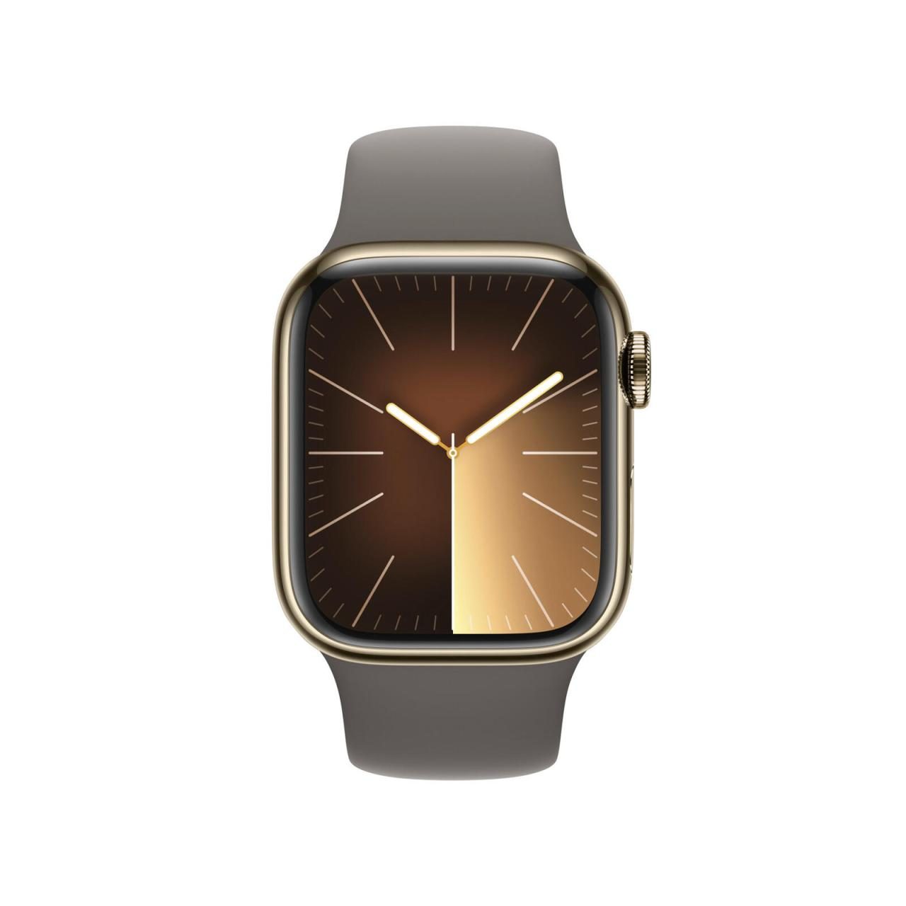 0195949025686 - Smartwatch APPLE Watch Series 9 Edelstahl Smartwatches Gr 45 mm Cellular M L Sport Band goldfarben (gold) Milanese Loop 0195949025686 - Smartwatch APPLE Watch Series 9 Edelstahl Smartwatches Gr 45 mm Cellular M L Sport Band goldfarben (gold) Milanese Loop