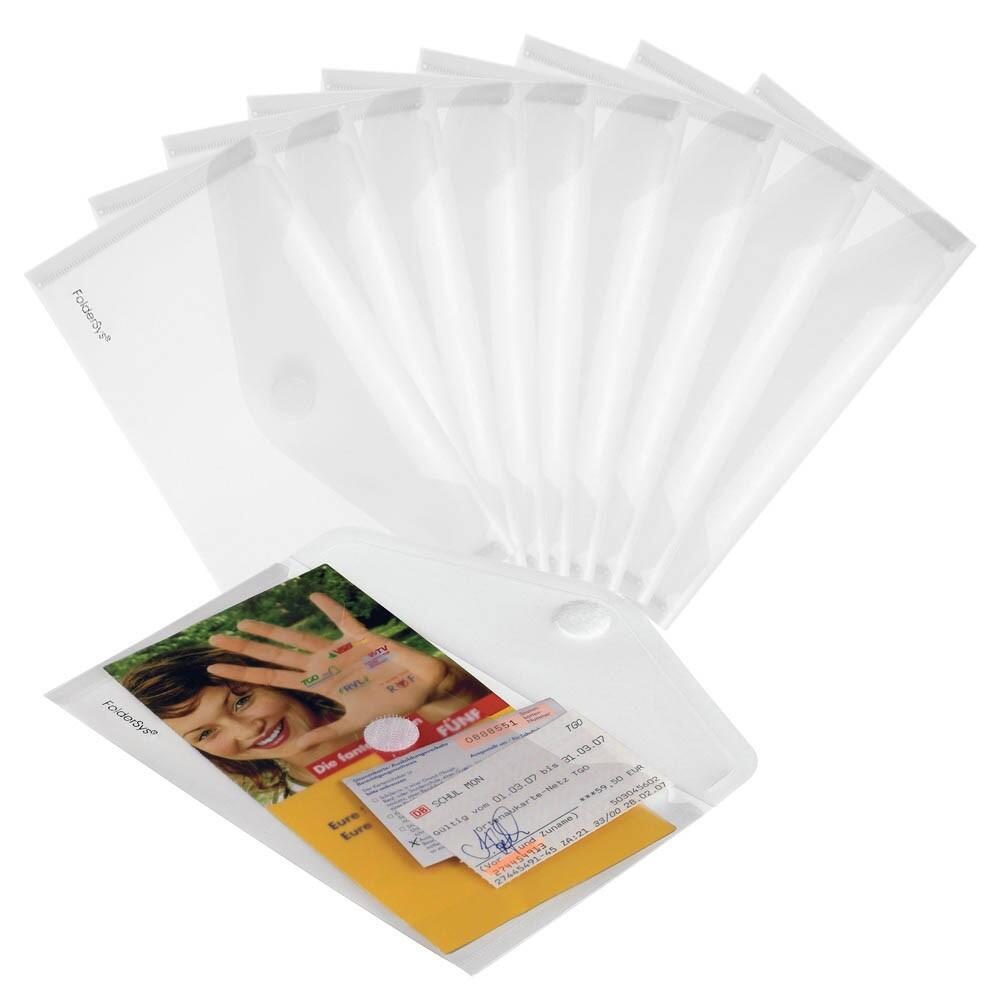 FolderSys Dokumententaschen DIN lang 0,20 mm - transparent glatt