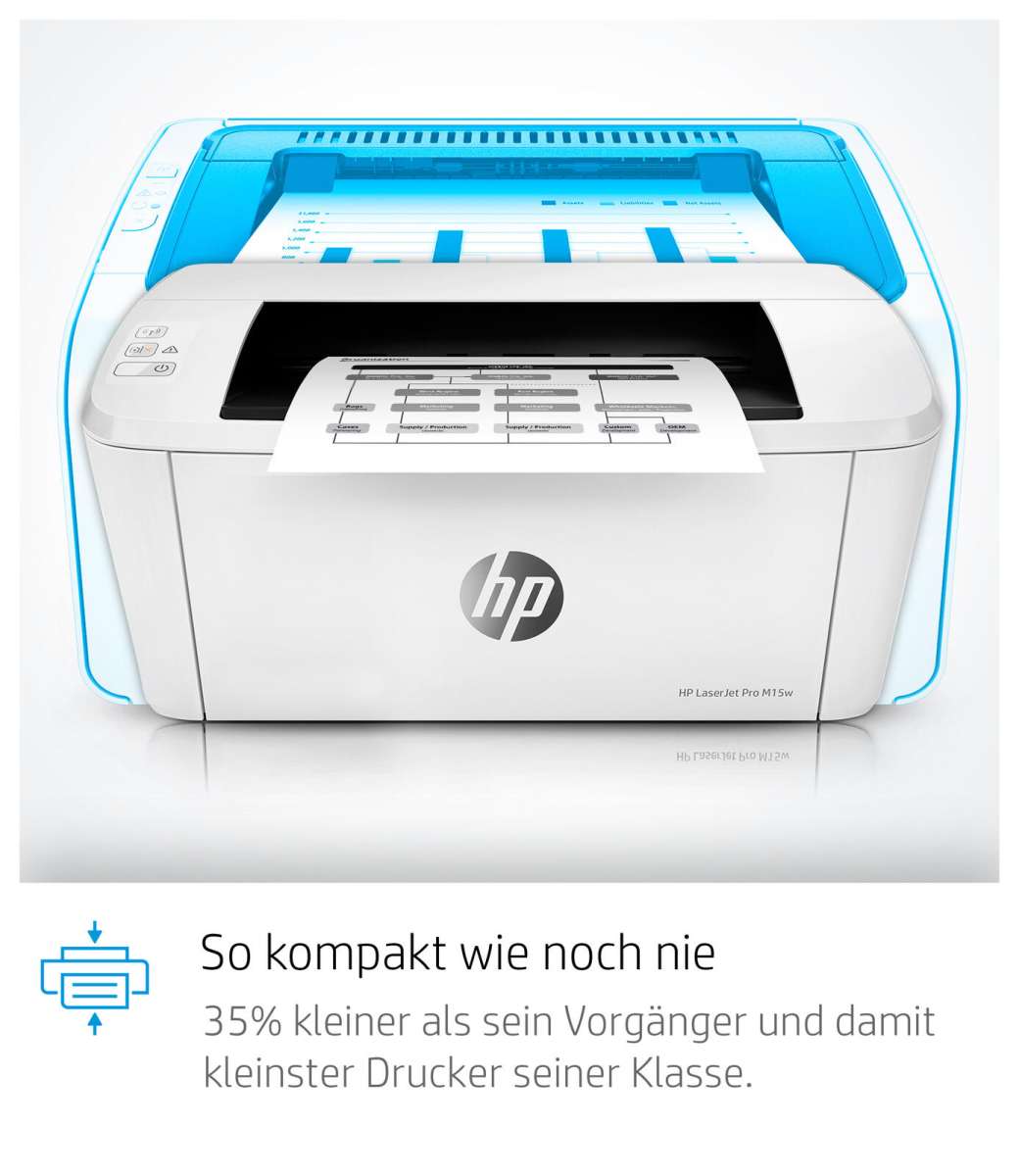 HP LaserJet Pro M15w Laserdrucker s w OFFICE Partner