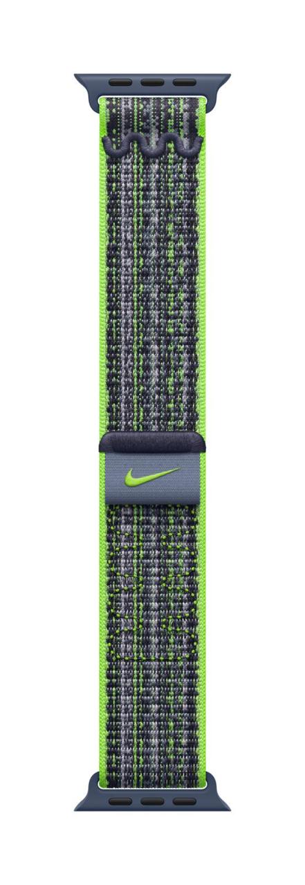 0195949013195 - Nike Sport Loop Sportarmband 38 mm 40 mm Bright Green Blau Watch Series 1 Watch Series 2 Watch Series 3 Watch Series 4 Watch Series 5 Watch Series