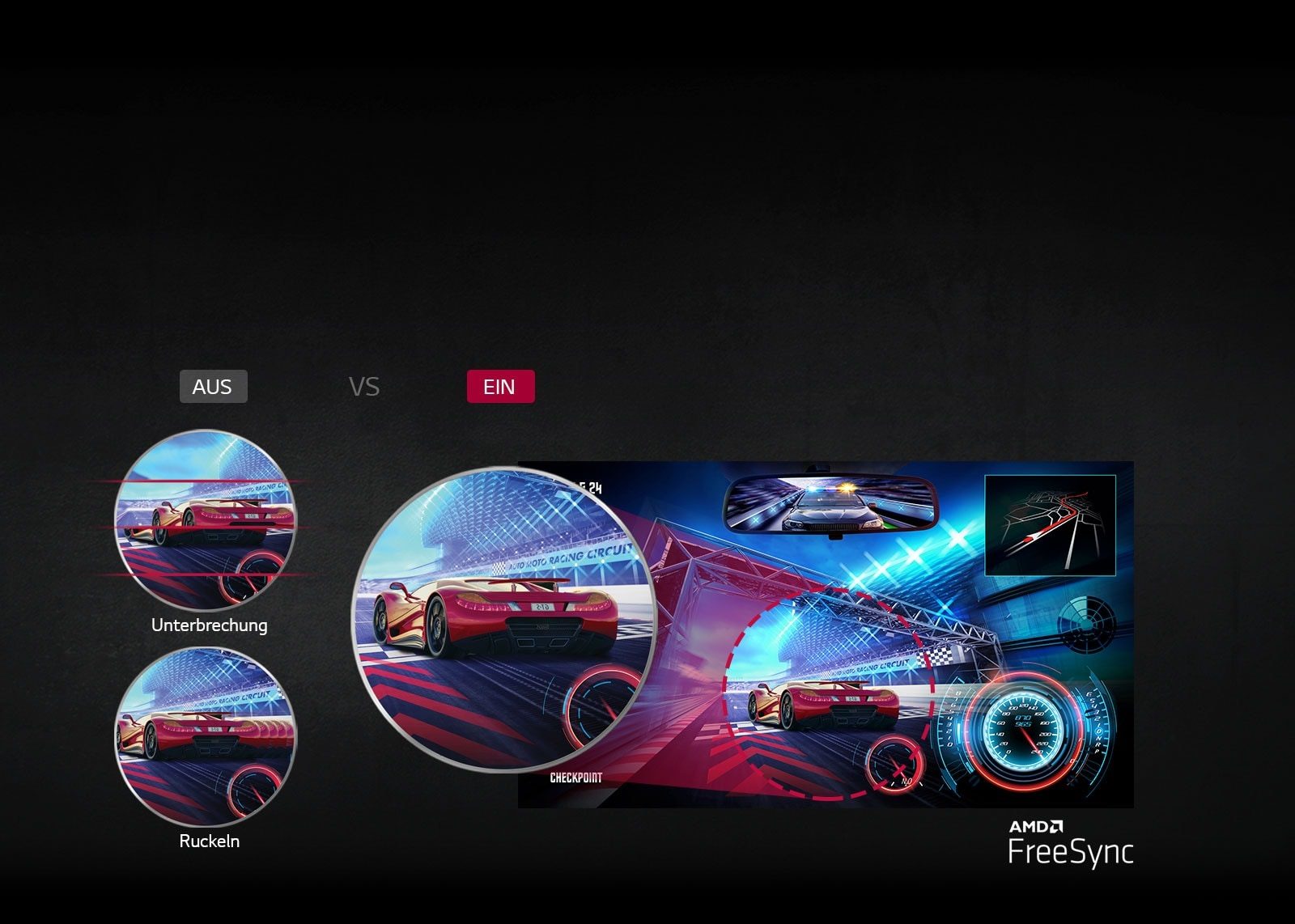 AMD FreeSync™: Klareres, gleichmäßigeres Bild