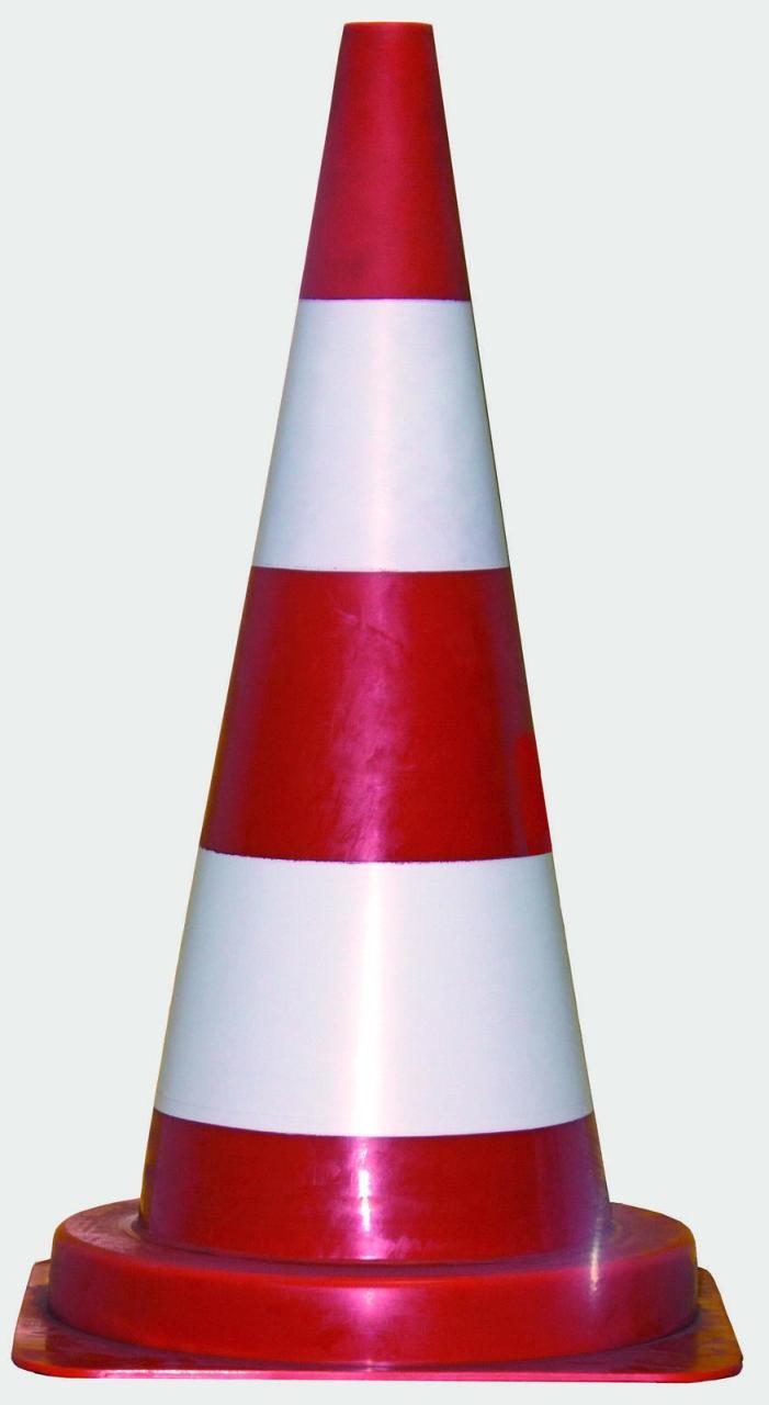 neutral Pylon Leitkegel 75,0 cm rot/weiß 75 cm Rot