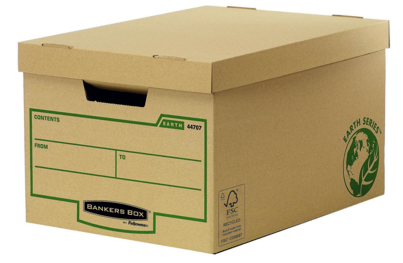 Bankers Box Archivboxen Bankers Earth Box Groß 10St. für Ordner 33,5 x 47,0 x 27,1 cm