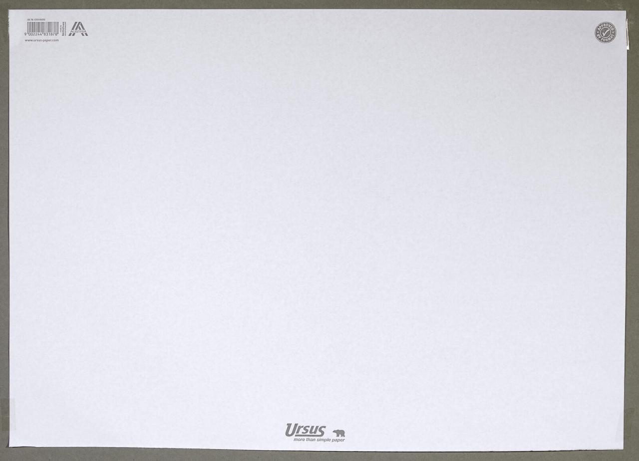Ursus Schreibtischunterlage Schreibunterlage wß.52,5x37,5c Papier weiß
