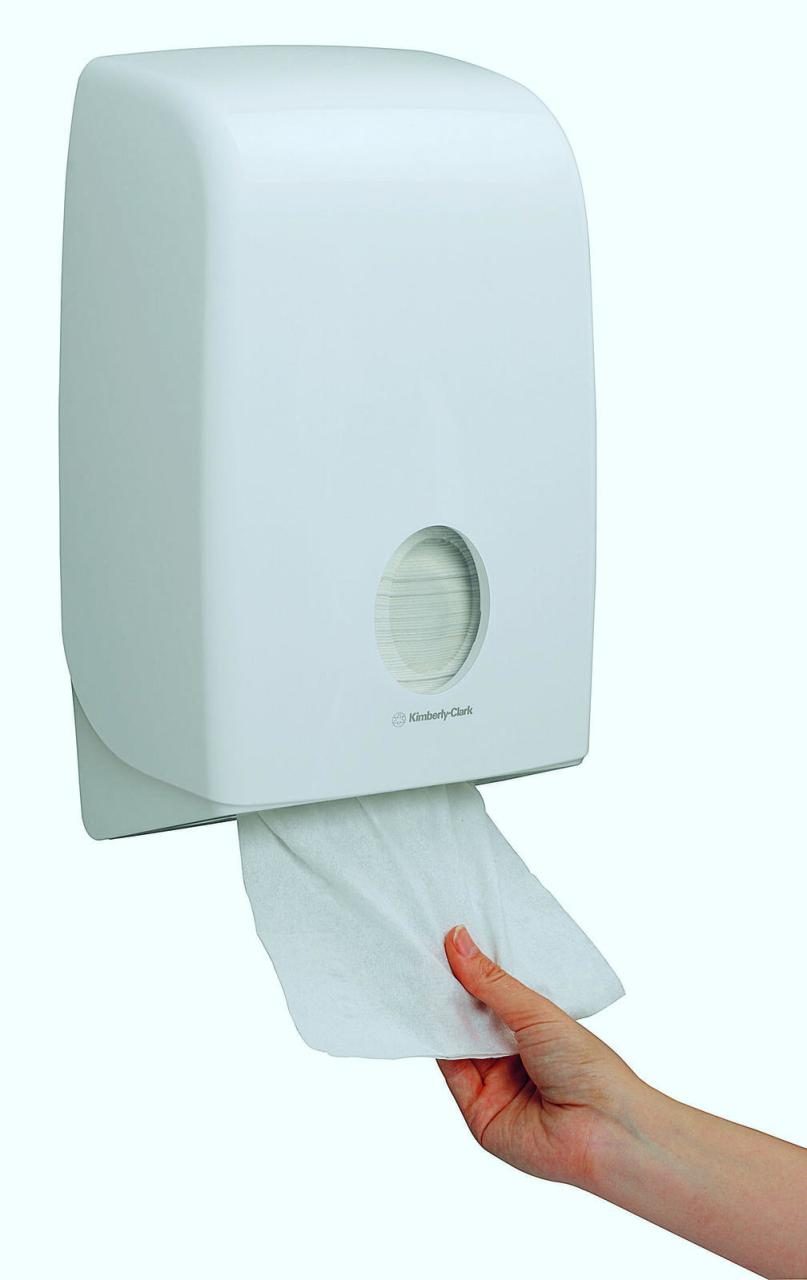 Aquarius® Papierhandtuchspender 600 Tücher weiß