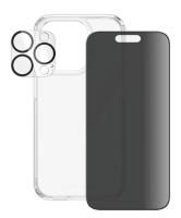 PanzerGlass™ Privacy 3-in-1 Set - iPhone 15 Pro
