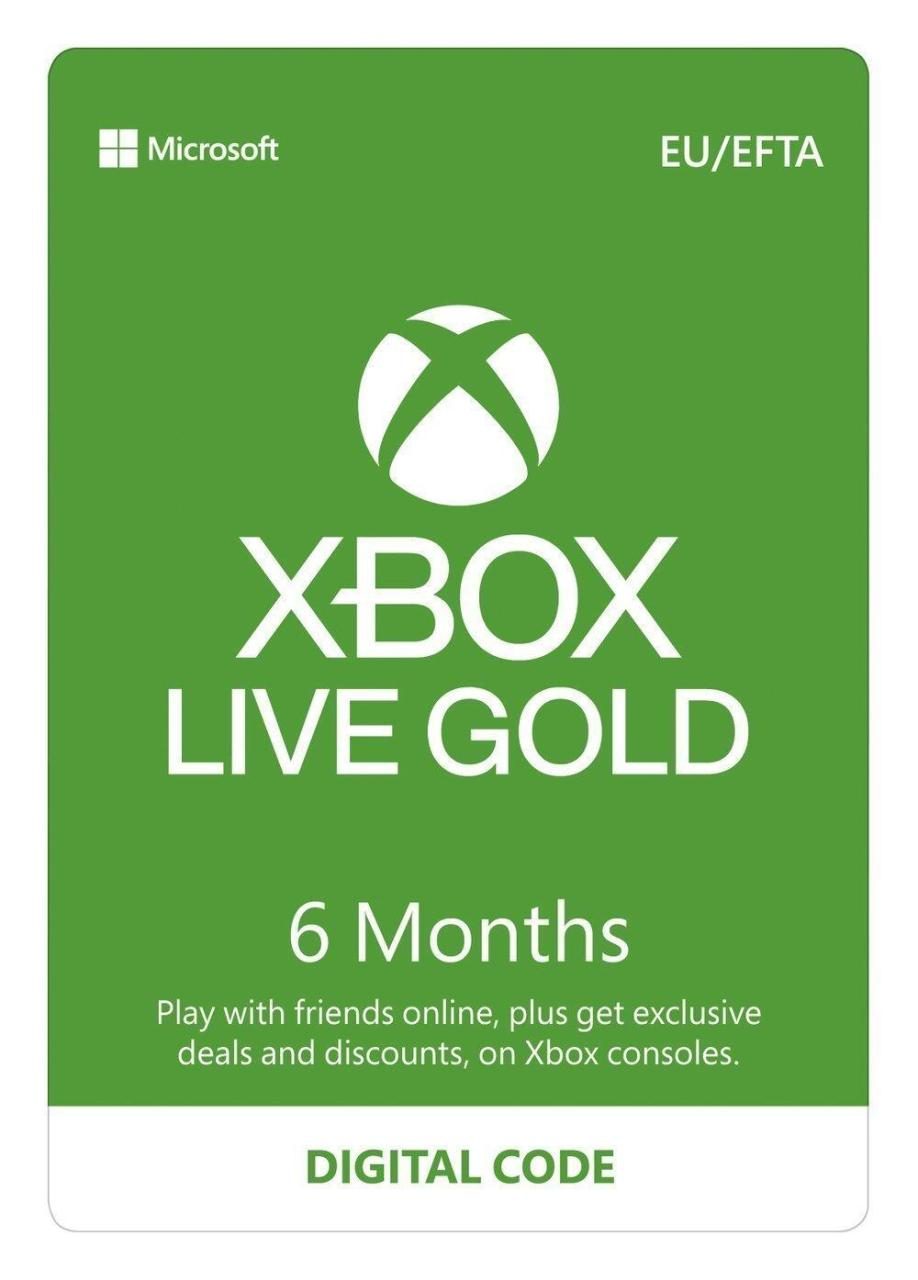 Microsoft Xbox Live Gold Membership 6 Monate ESD Download