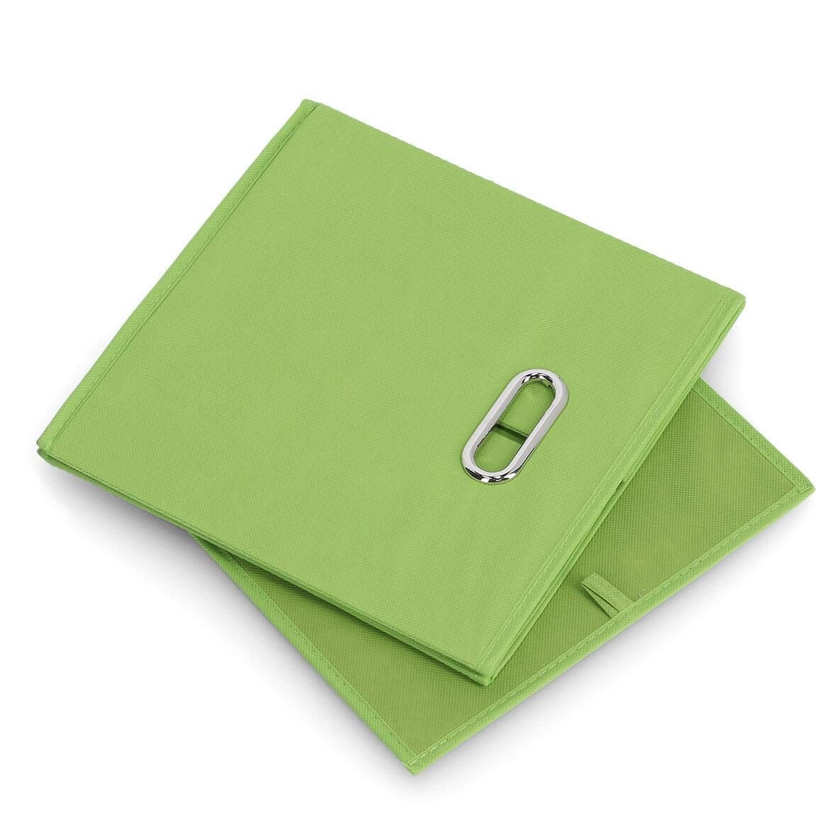 Zeller Aufbewahrungsboxen Aufbewahrungsbox Vlies grün 30,0 l - 32,0 x 32,0 x 32,0 cm grün