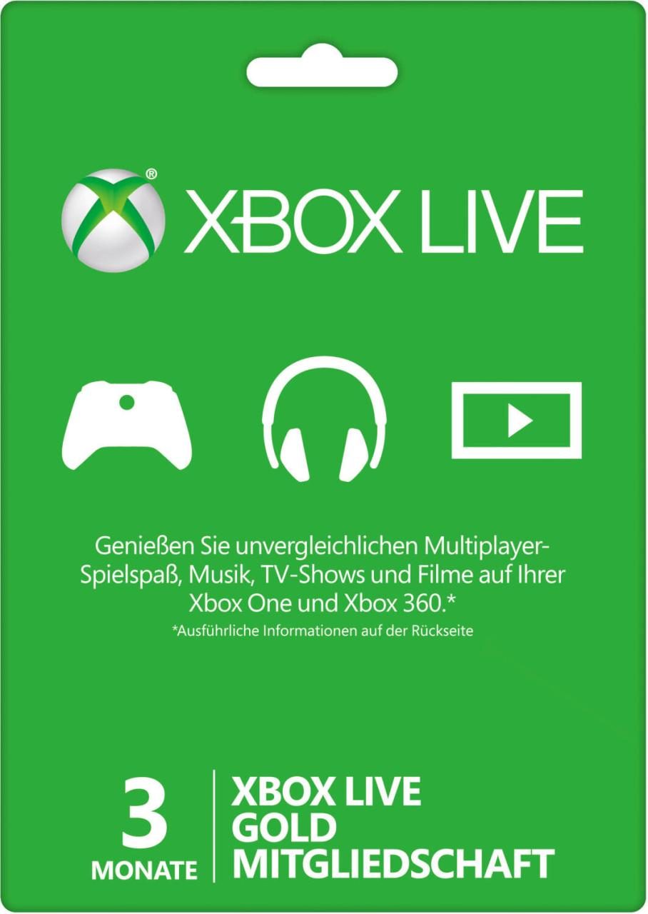 Microsoft Xbox Live Gold Membership 3 Monate ESD Download