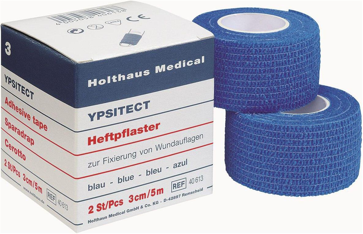 Holthaus Medical Fixierpflaster Holth.Pflaster Ypsitect bl 2Ro Blau