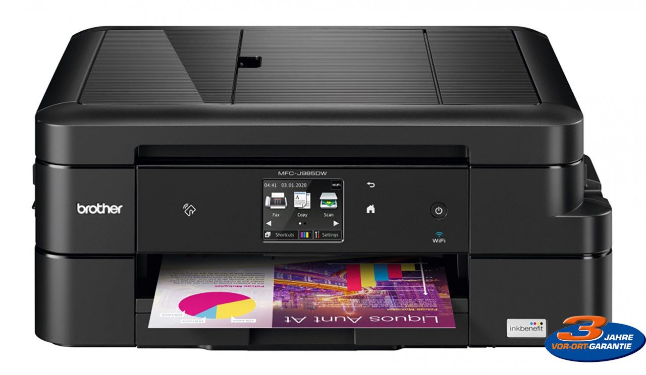 Brother MFC-J480DW Multifunktionsdrucker Tintenstrahl mit Scan/Fax/Copy-Funktion 