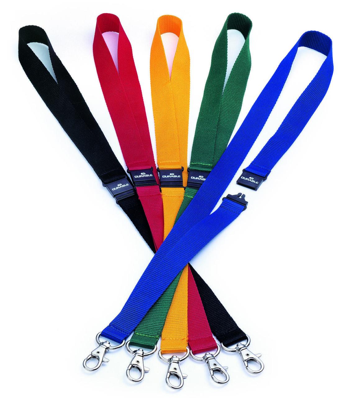 DURABLE Lanyards Durable Textilband 10St. gelb Gelb