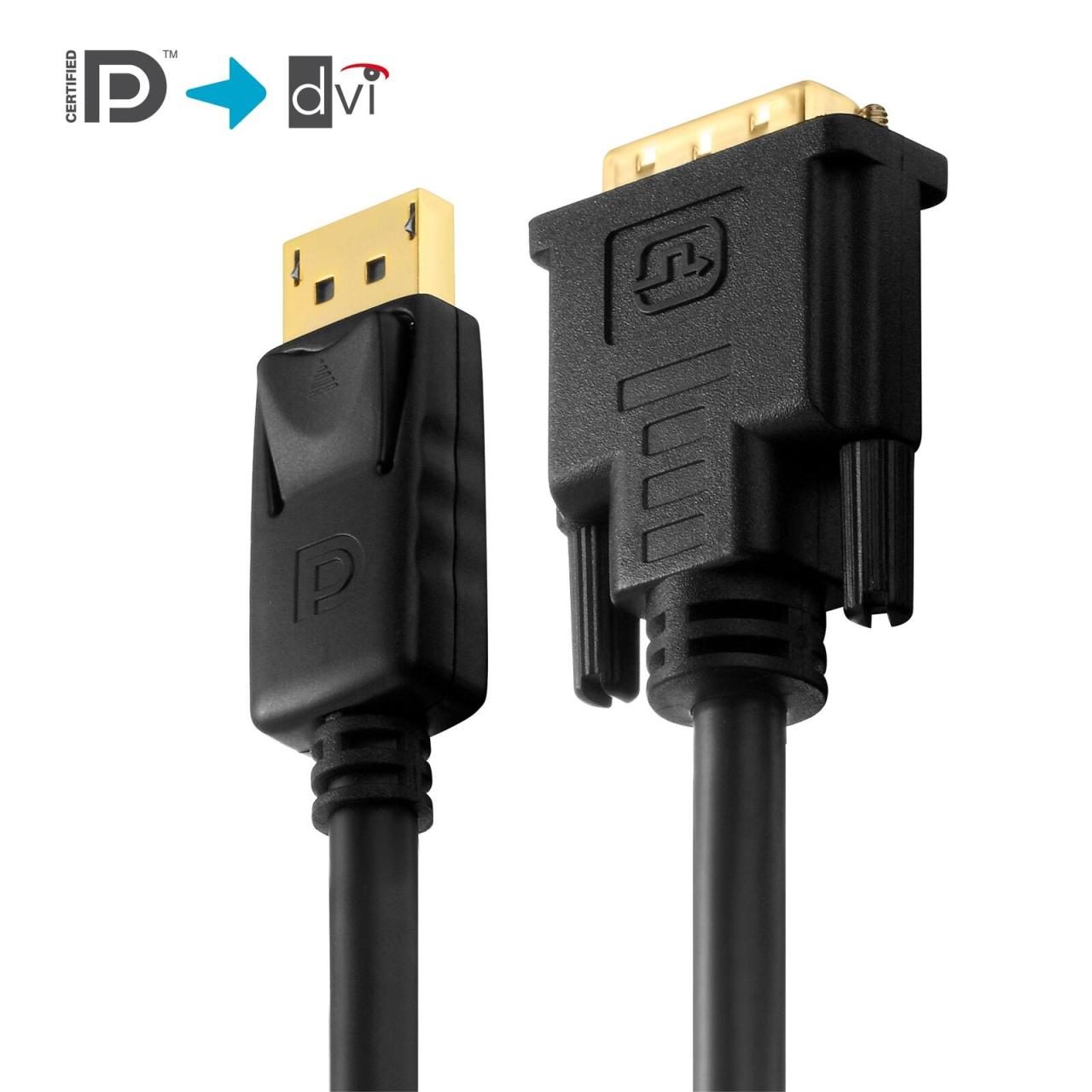 4260134127097 - PURE PI5200-075 - Adapterkabel DisplayPort Stecker auf DVI 18+1 Stecker 75 m 4260134127097 - PURE PI5200-075 - Adapterkabel DisplayPort Stecker auf DVI 18+1 Stecker 75 m