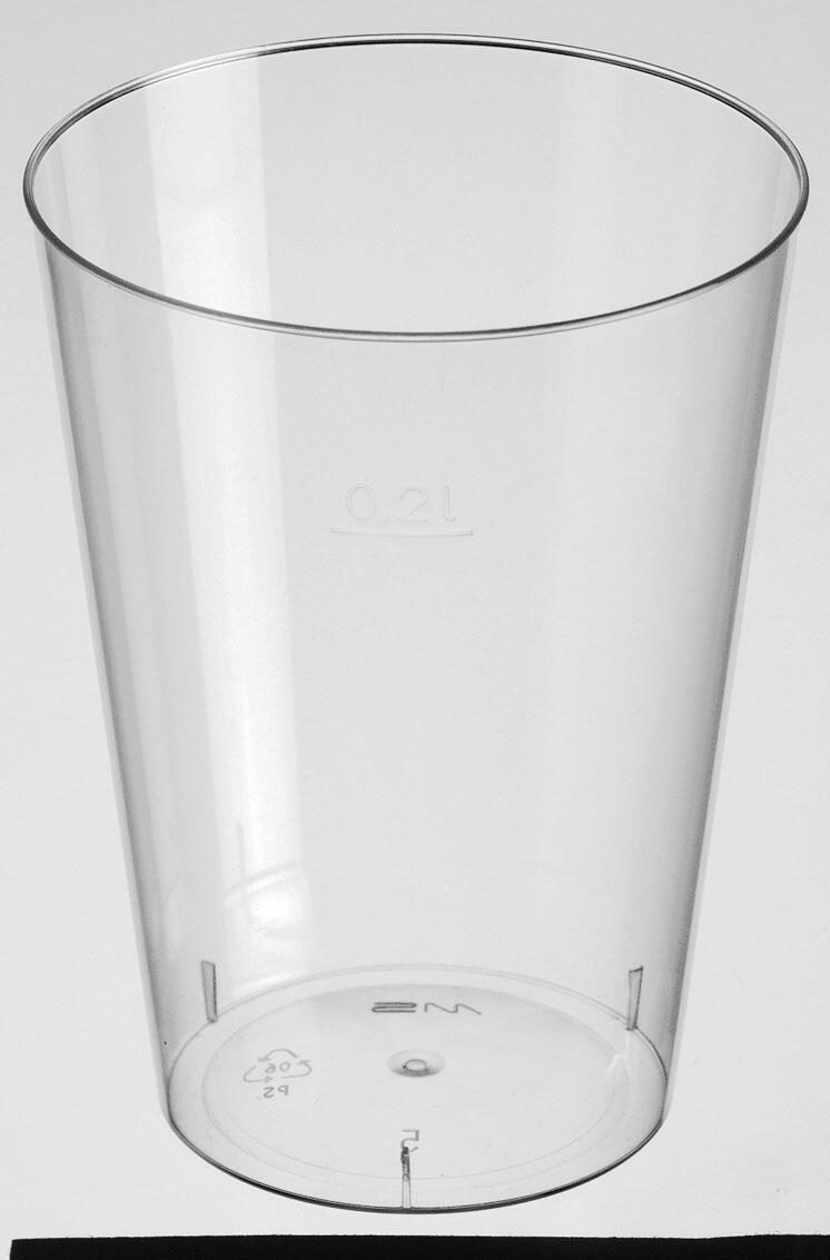 STARPAK Einweg-Trinkbecher 7.5 cm x 7.5 cm 0,2 l glasklar